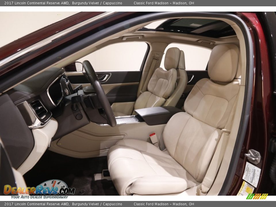 Front Seat of 2017 Lincoln Continental Reserve AWD Photo #6