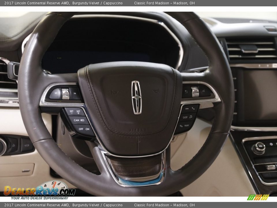 2017 Lincoln Continental Reserve AWD Steering Wheel Photo #8