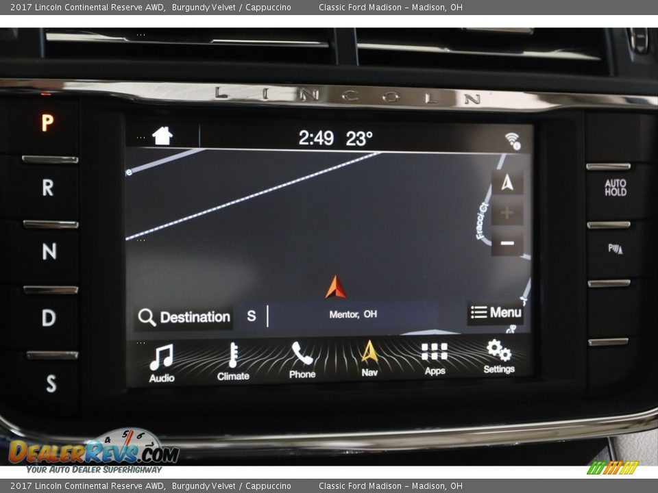 Navigation of 2017 Lincoln Continental Reserve AWD Photo #11