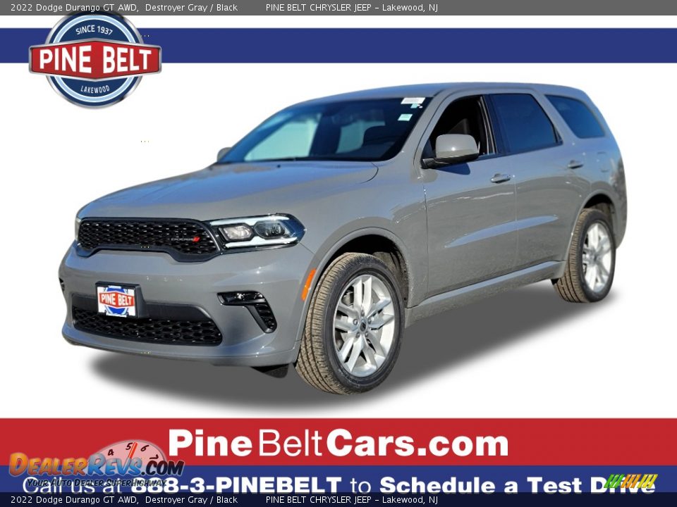 2022 Dodge Durango GT AWD Destroyer Gray / Black Photo #1