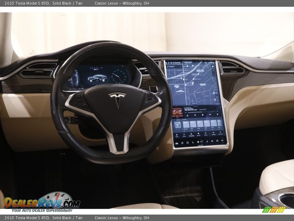 Dashboard of 2015 Tesla Model S 85D Photo #6