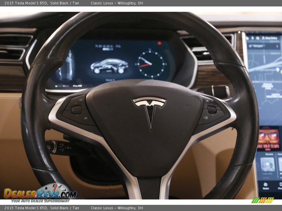 2015 Tesla Model S 85D Steering Wheel Photo #7