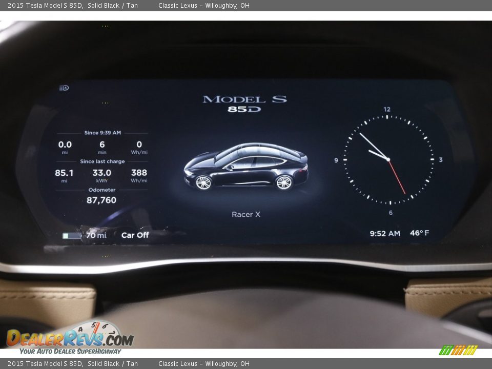 2015 Tesla Model S 85D Gauges Photo #8