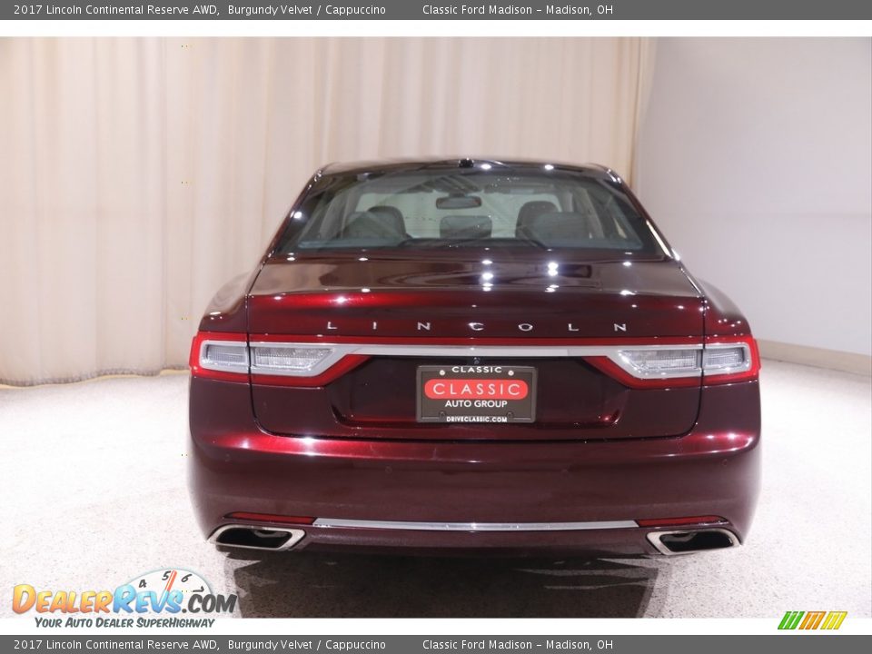 2017 Lincoln Continental Reserve AWD Burgundy Velvet / Cappuccino Photo #19