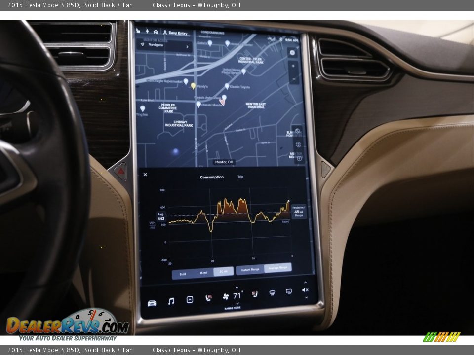 Controls of 2015 Tesla Model S 85D Photo #12