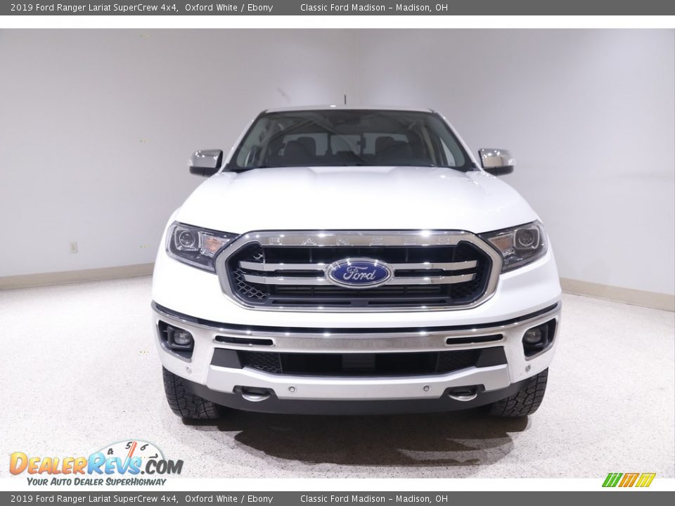 2019 Ford Ranger Lariat SuperCrew 4x4 Oxford White / Ebony Photo #2