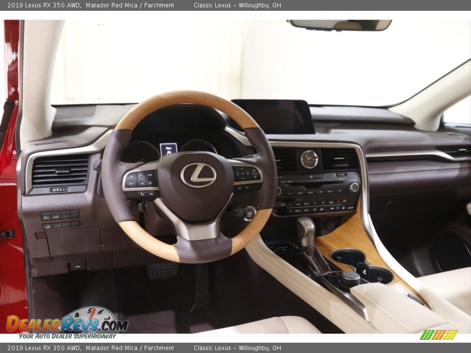 2019 Lexus RX 350 AWD Matador Red Mica / Parchment Photo #6