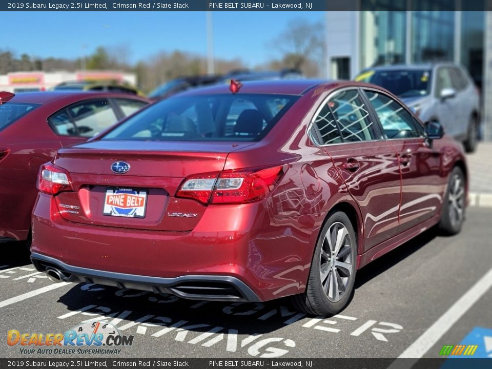 2019 Subaru Legacy 2.5i Limited Crimson Red / Slate Black Photo #3