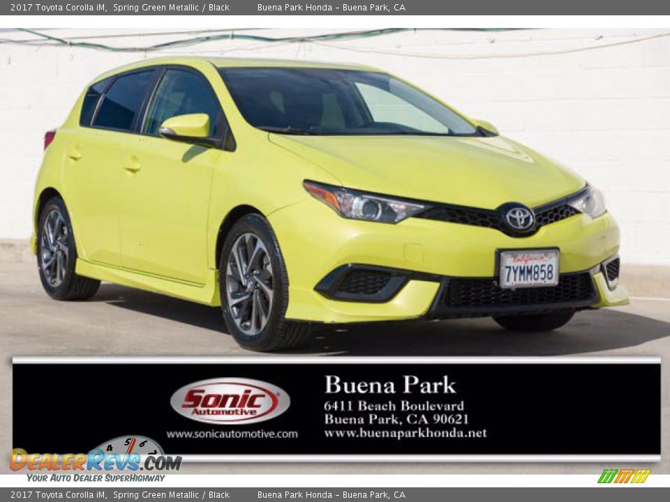 2017 Toyota Corolla iM Spring Green Metallic / Black Photo #1