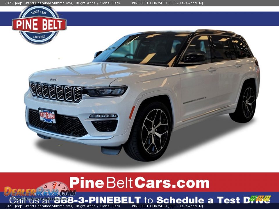 2022 Jeep Grand Cherokee Summit 4x4 Bright White / Global Black Photo #1