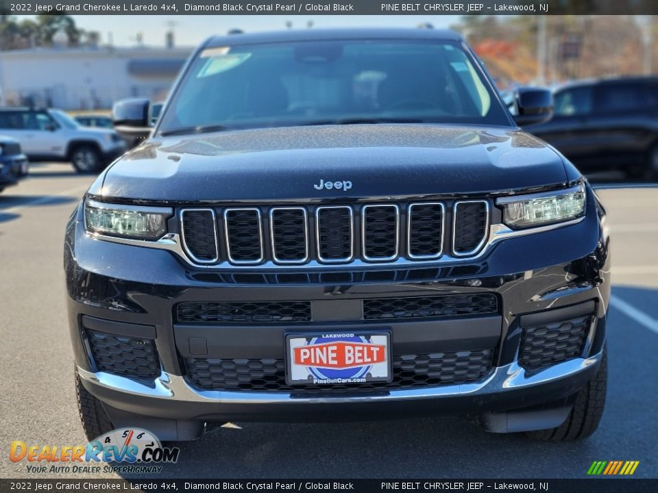 2022 Jeep Grand Cherokee L Laredo 4x4 Diamond Black Crystal Pearl / Global Black Photo #2