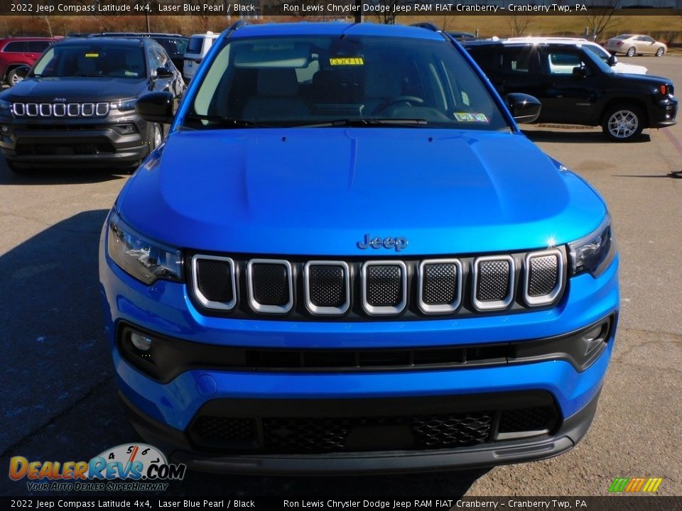2022 Jeep Compass Latitude 4x4 Laser Blue Pearl / Black Photo #2