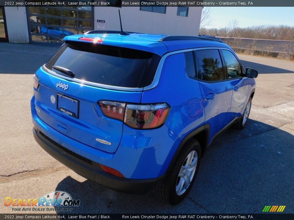 2022 Jeep Compass Latitude 4x4 Laser Blue Pearl / Black Photo #5