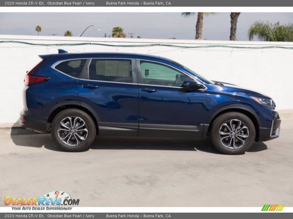 2020 Honda CR-V EX Obsidian Blue Pearl / Ivory Photo #10