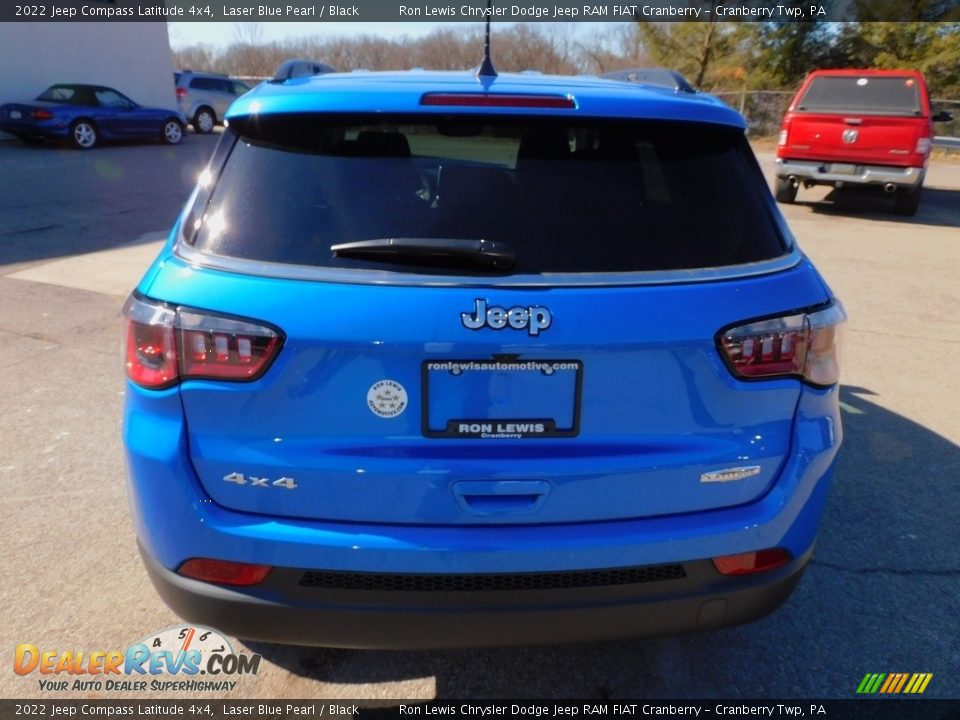 2022 Jeep Compass Latitude 4x4 Laser Blue Pearl / Black Photo #6