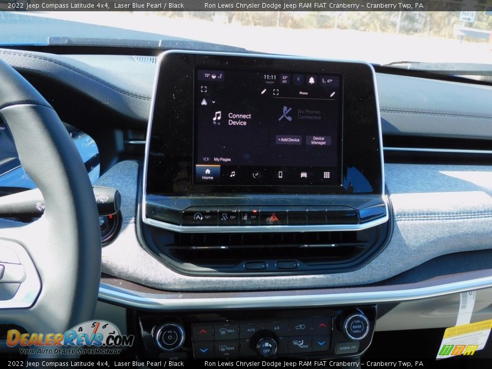 2022 Jeep Compass Latitude 4x4 Laser Blue Pearl / Black Photo #15