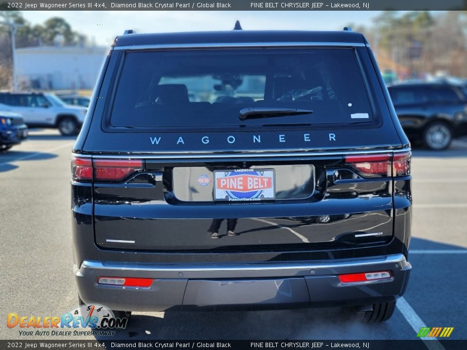 2022 Jeep Wagoneer Series III 4x4 Diamond Black Crystal Pearl / Global Black Photo #7