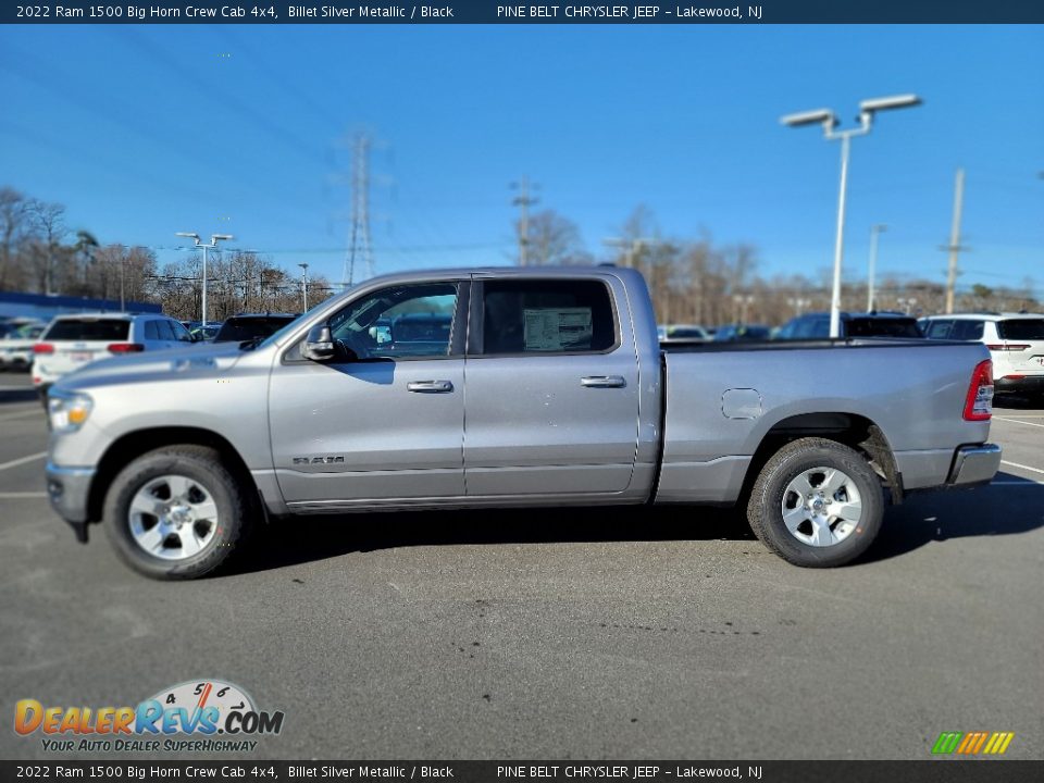 2022 Ram 1500 Big Horn Crew Cab 4x4 Billet Silver Metallic / Black Photo #4