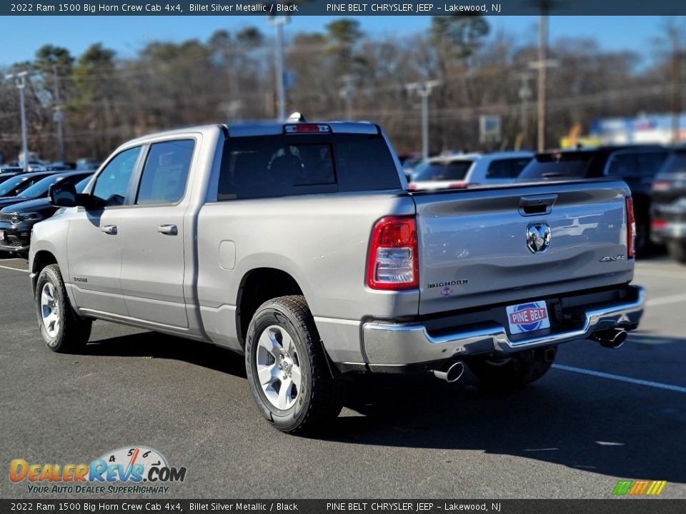 2022 Ram 1500 Big Horn Crew Cab 4x4 Billet Silver Metallic / Black Photo #6