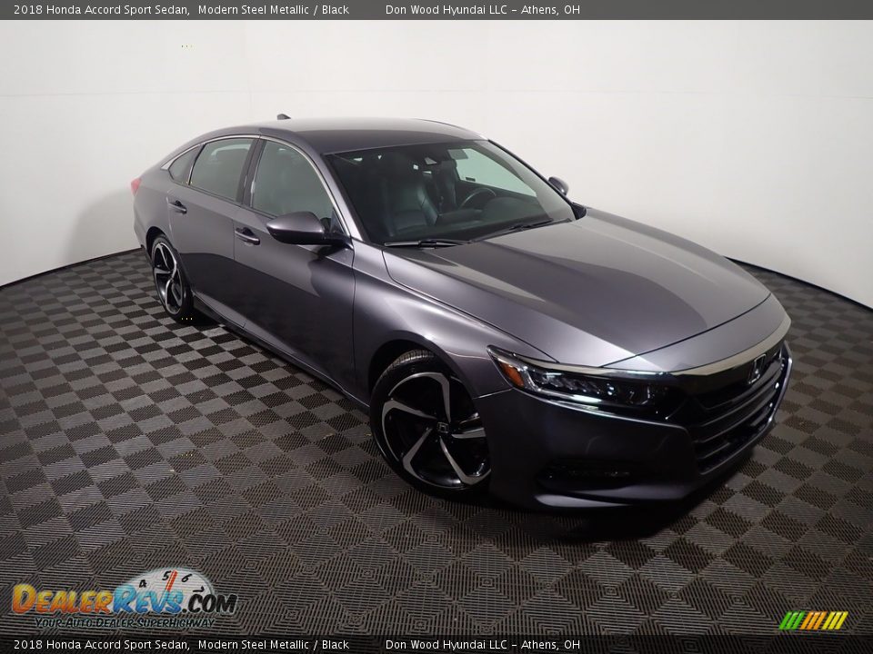 2018 Honda Accord Sport Sedan Modern Steel Metallic / Black Photo #3