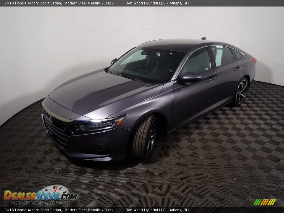 2018 Honda Accord Sport Sedan Modern Steel Metallic / Black Photo #9