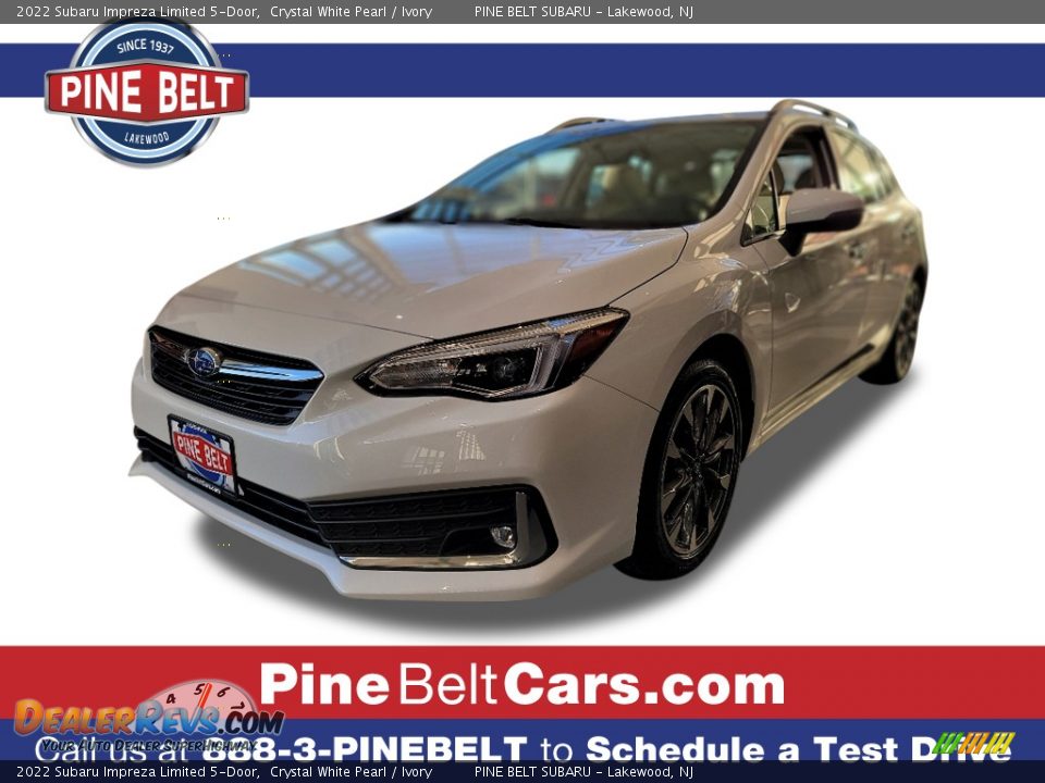 2022 Subaru Impreza Limited 5-Door Crystal White Pearl / Ivory Photo #1