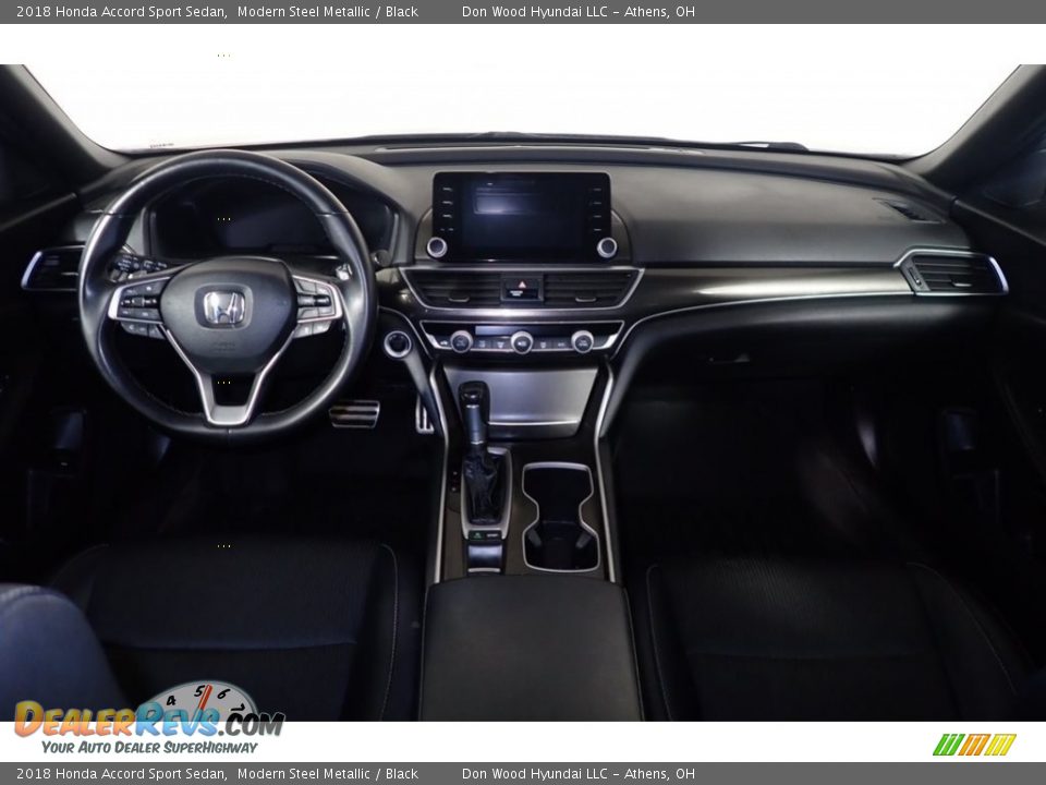 2018 Honda Accord Sport Sedan Modern Steel Metallic / Black Photo #24