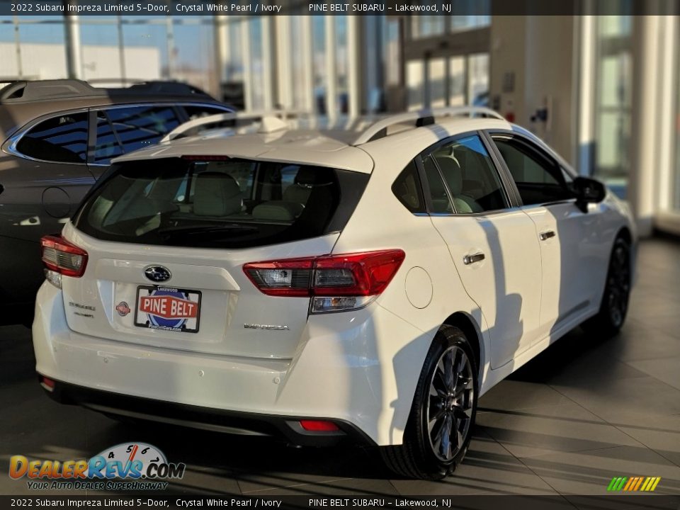 2022 Subaru Impreza Limited 5-Door Crystal White Pearl / Ivory Photo #7