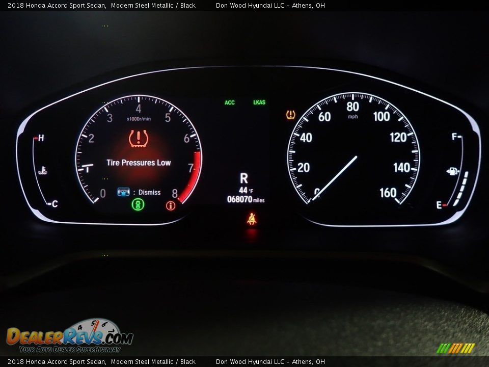 2018 Honda Accord Sport Sedan Modern Steel Metallic / Black Photo #28