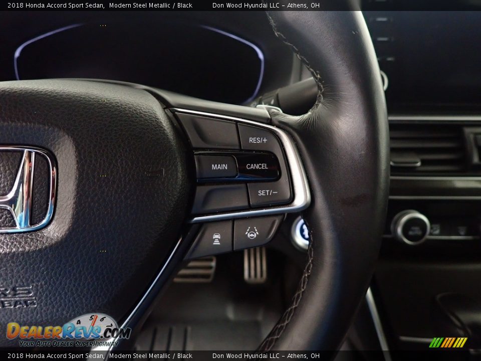 2018 Honda Accord Sport Sedan Modern Steel Metallic / Black Photo #30