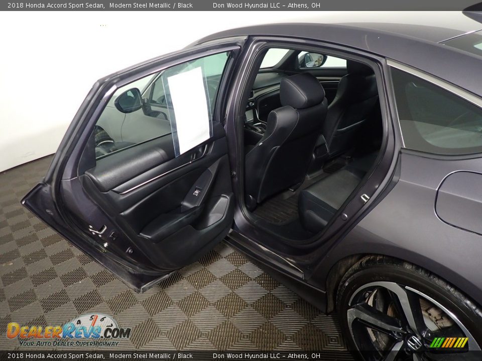 2018 Honda Accord Sport Sedan Modern Steel Metallic / Black Photo #34