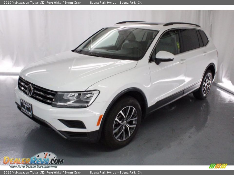 2019 Volkswagen Tiguan SE Pure White / Storm Gray Photo #3