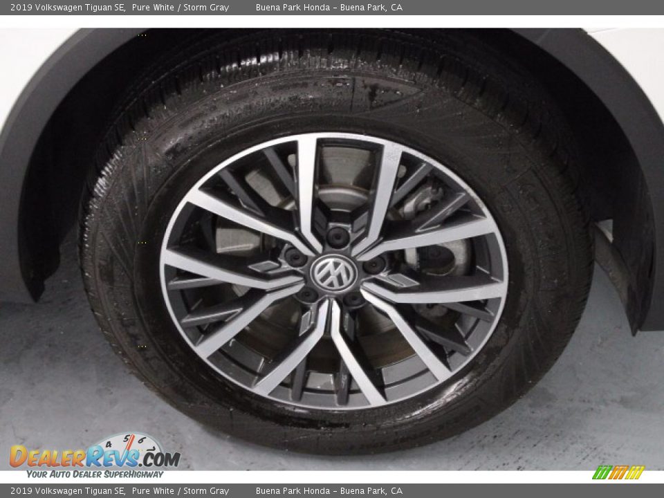 2019 Volkswagen Tiguan SE Pure White / Storm Gray Photo #6