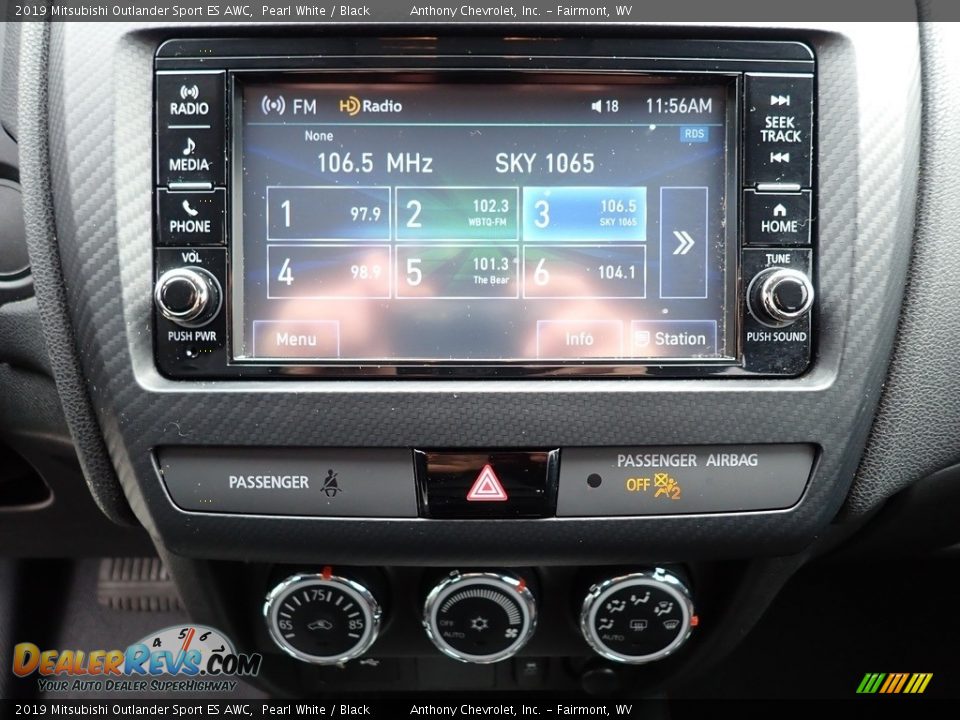 2019 Mitsubishi Outlander Sport ES AWC Pearl White / Black Photo #19