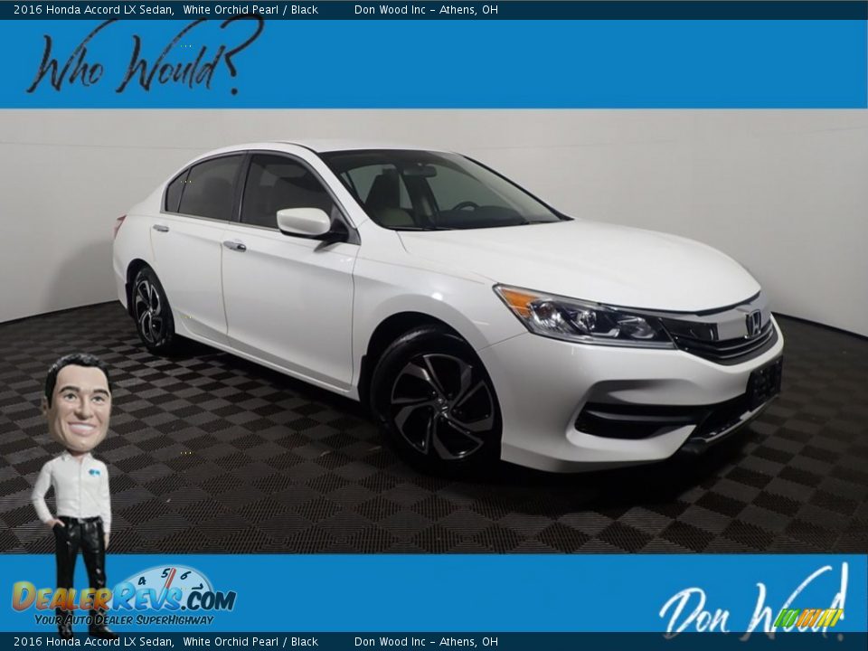 2016 Honda Accord LX Sedan White Orchid Pearl / Black Photo #1
