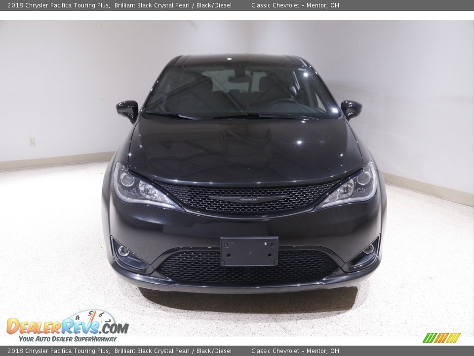 2018 Chrysler Pacifica Touring Plus Brilliant Black Crystal Pearl / Black/Diesel Photo #2