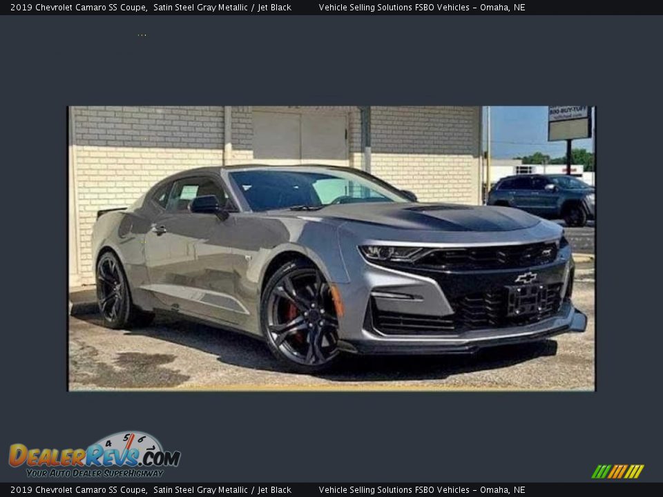 2019 Chevrolet Camaro SS Coupe Satin Steel Gray Metallic / Jet Black Photo #1