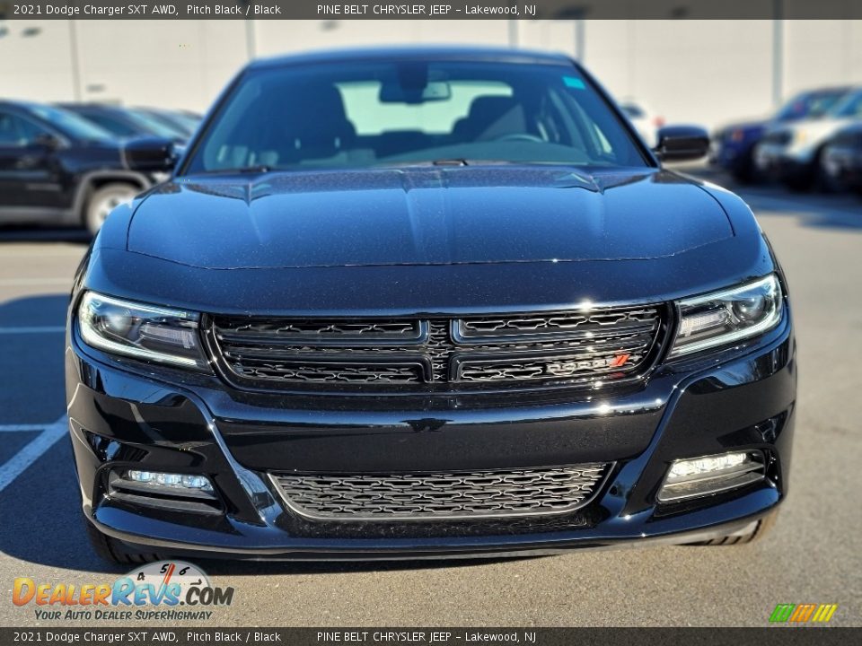 2021 Dodge Charger SXT AWD Pitch Black / Black Photo #3