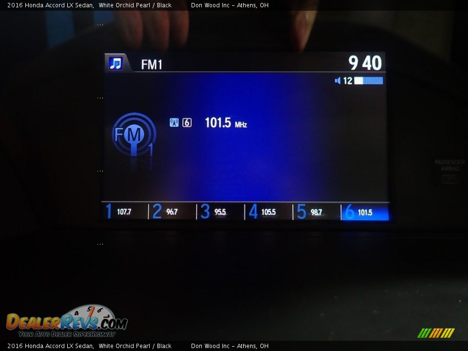 2016 Honda Accord LX Sedan White Orchid Pearl / Black Photo #26