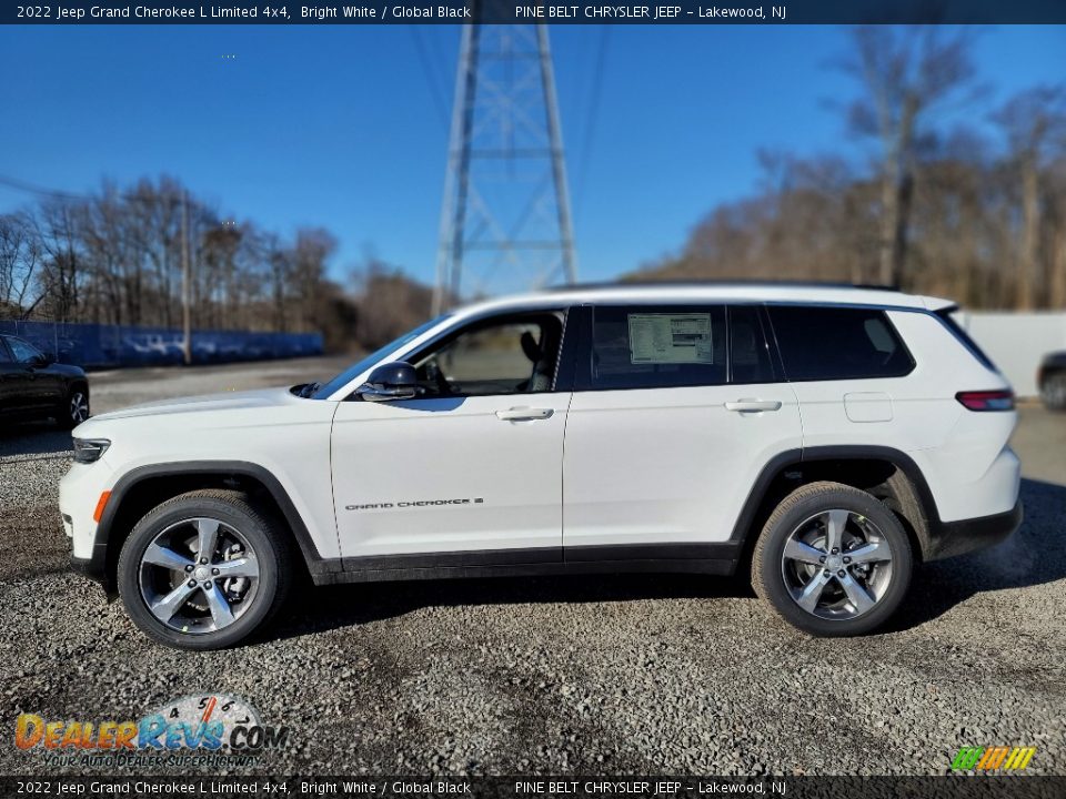 2022 Jeep Grand Cherokee L Limited 4x4 Bright White / Global Black Photo #3