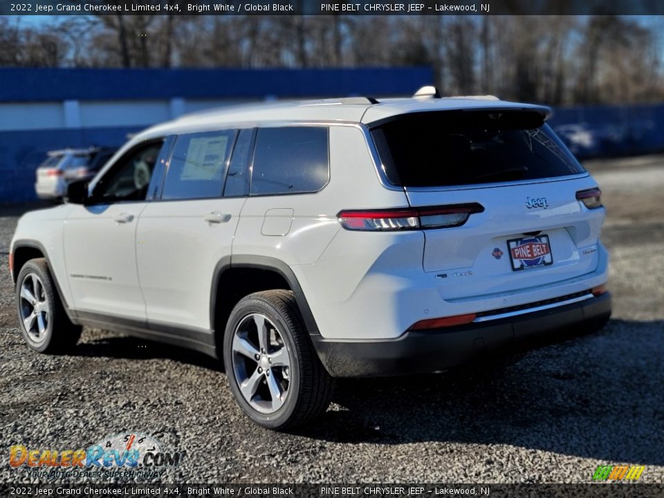 2022 Jeep Grand Cherokee L Limited 4x4 Bright White / Global Black Photo #4