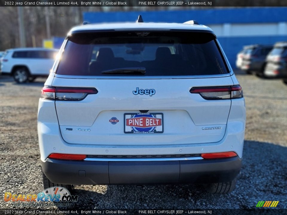 2022 Jeep Grand Cherokee L Limited 4x4 Bright White / Global Black Photo #5