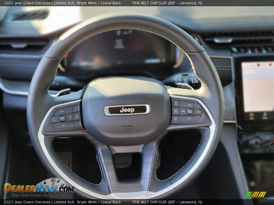 2022 Jeep Grand Cherokee L Limited 4x4 Bright White / Global Black Photo #9