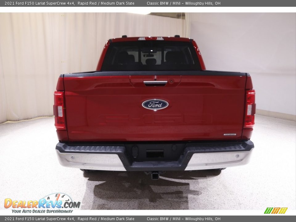 2021 Ford F150 Lariat SuperCrew 4x4 Rapid Red / Medium Dark Slate Photo #23