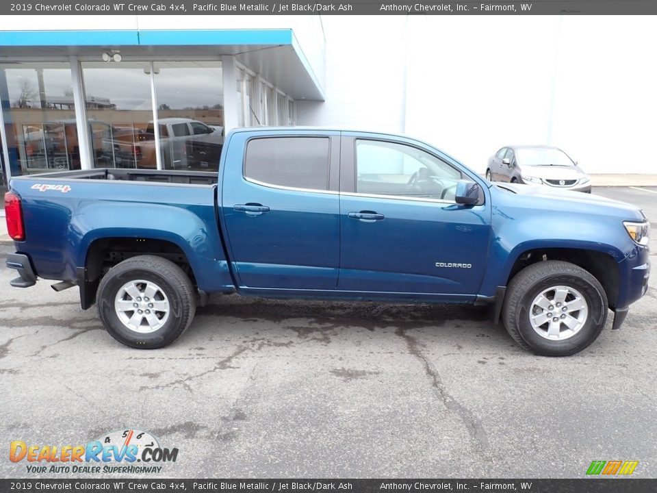 2019 Chevrolet Colorado WT Crew Cab 4x4 Pacific Blue Metallic / Jet Black/Dark Ash Photo #2