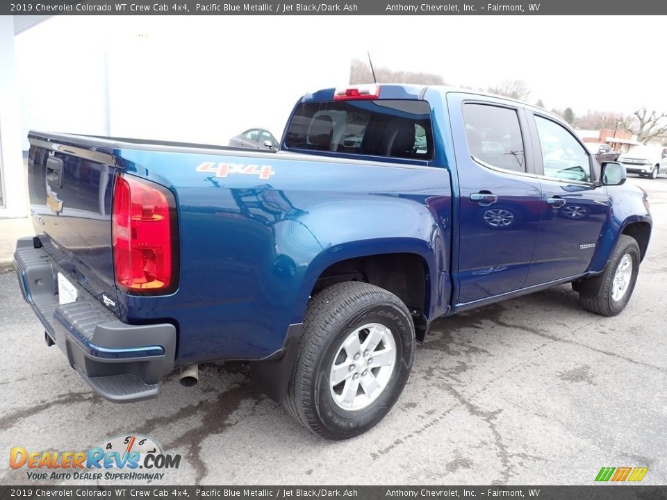 2019 Chevrolet Colorado WT Crew Cab 4x4 Pacific Blue Metallic / Jet Black/Dark Ash Photo #3