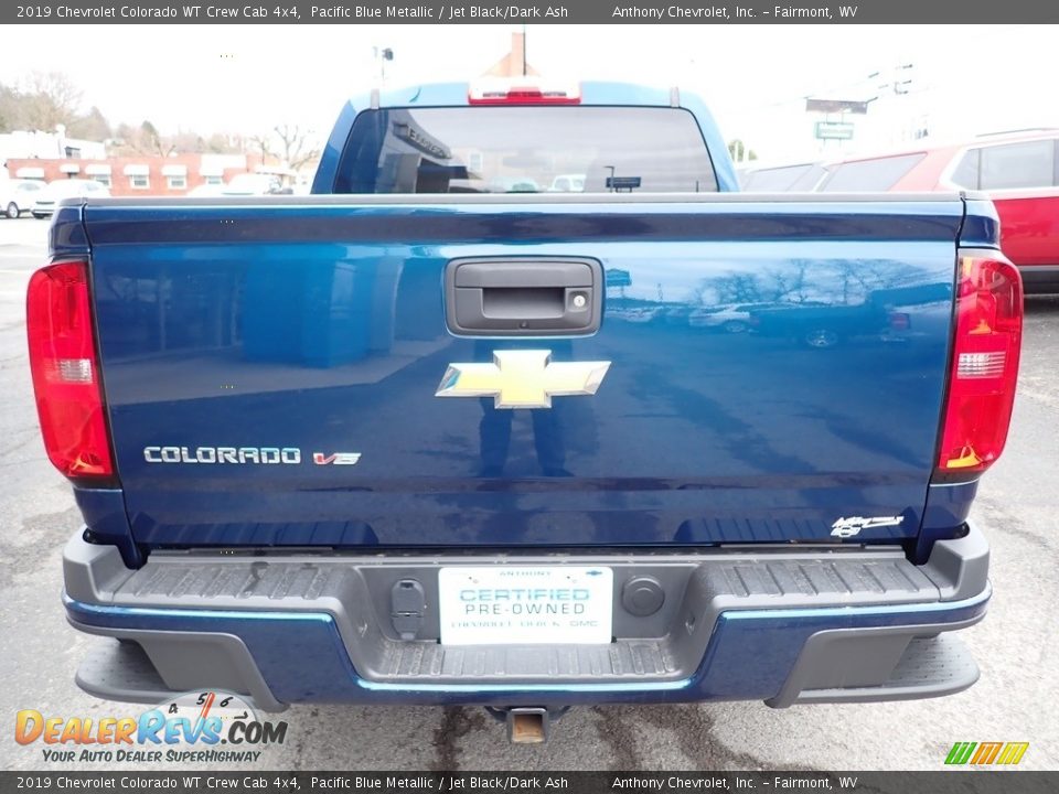 2019 Chevrolet Colorado WT Crew Cab 4x4 Pacific Blue Metallic / Jet Black/Dark Ash Photo #4