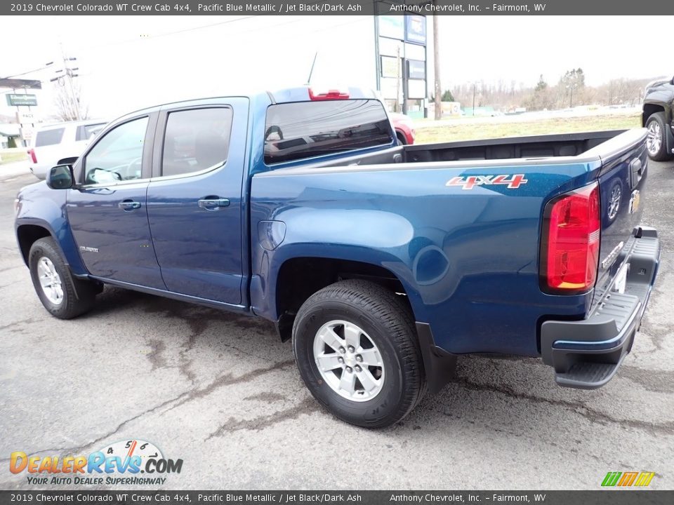 2019 Chevrolet Colorado WT Crew Cab 4x4 Pacific Blue Metallic / Jet Black/Dark Ash Photo #5