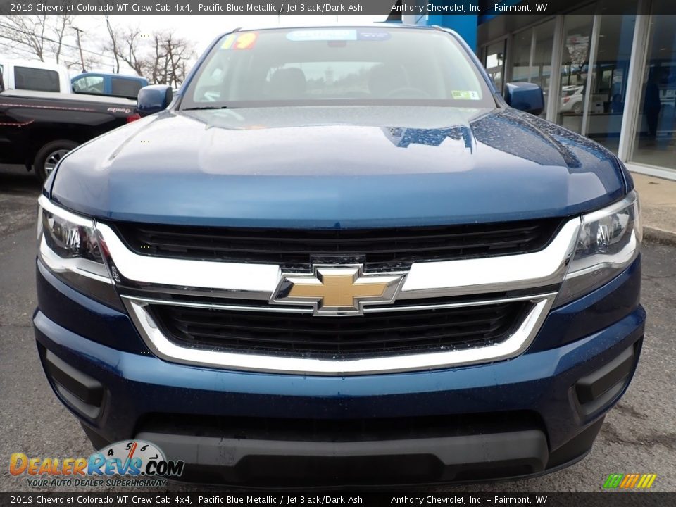 2019 Chevrolet Colorado WT Crew Cab 4x4 Pacific Blue Metallic / Jet Black/Dark Ash Photo #8