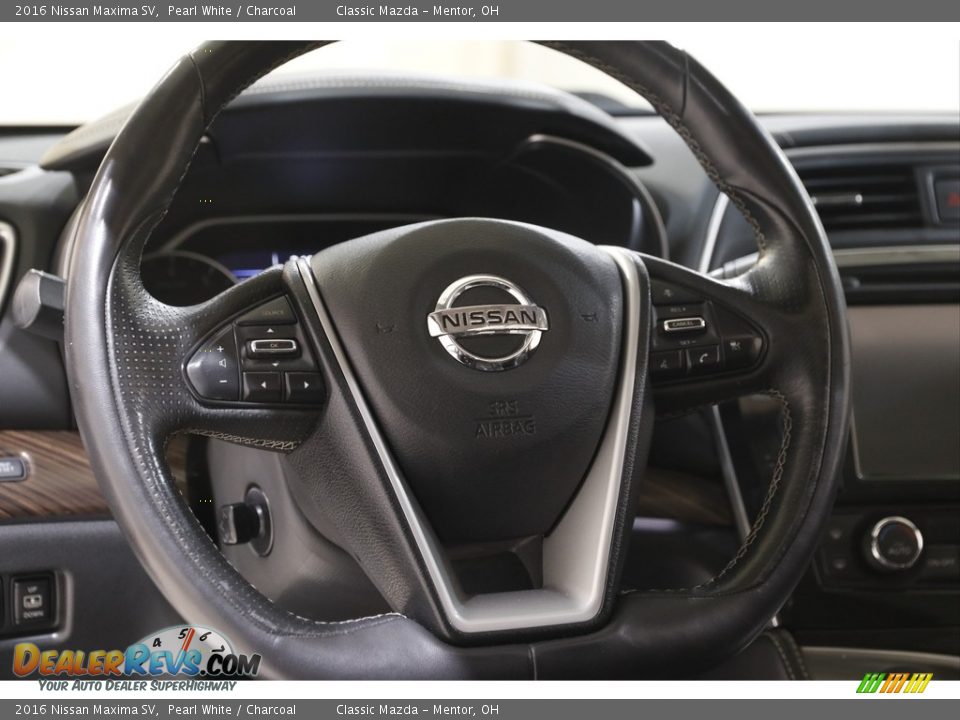 2016 Nissan Maxima SV Pearl White / Charcoal Photo #7